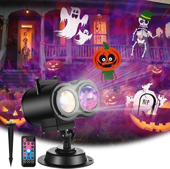 Halloween Christmas Projector Lights Outdoor Brighter 14 HD Slides