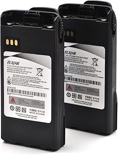 hflexgrad (2-Pack) 7.4V 2600mAh Li-ion Battery Replacement for Motorola NNTN7335, NTN9858, NTN9815, NTN9815A, NTN9851AR, NTN9851B Batteries, Compatible with XTS1500 XTS2500 PR1500 MT1500 Radios
