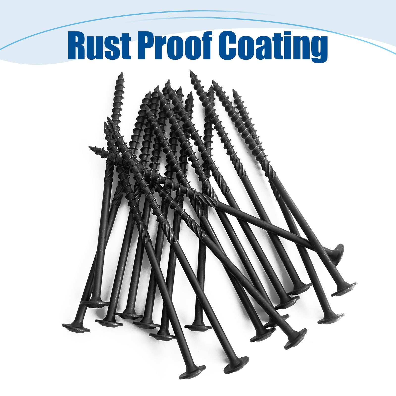14x6 Inch Washer Head Rust Resistant Construction 100PCS #14×6