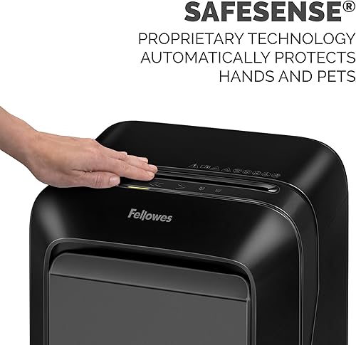 Miniatura 3 de Fellowes LX180 - Trituradora de papel de oficina de 16 hojas P-4 de corte cruzado, 100% a prueba de atascos