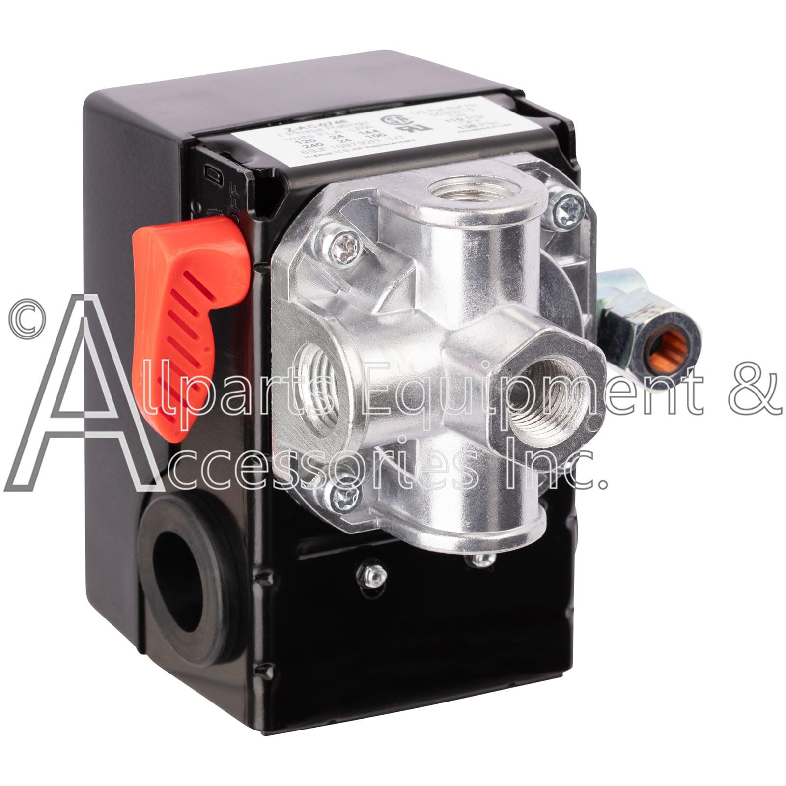 Amazon.com: Z-AC-0746 Pressure Switch 4-Port 110-135 PSI 2-Pole