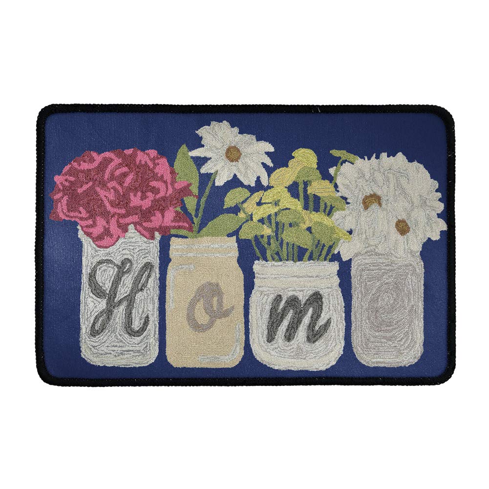 Coloranimal Painting Art Daisy Flower Printed Fall Welcome Front Doormat,Indoor Outdoor Entrance Floor Door Mat,Machine Washable Area Rugs,non-slip Entry Way Entrance Carpets