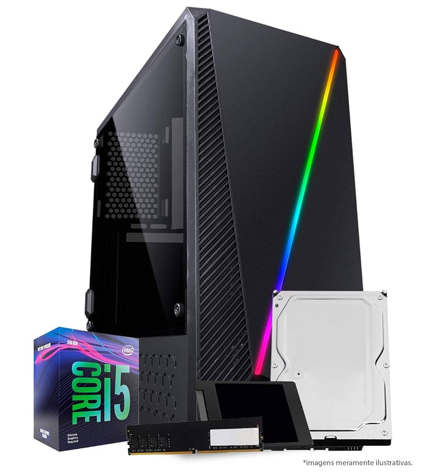 自作PC i5-9400F GTX950 RAM 16GB 256GB 1TB COMPUTADOR GAMER CORE I5 9400F 2.9GHZ (Turbo 4.1GHz) MEM