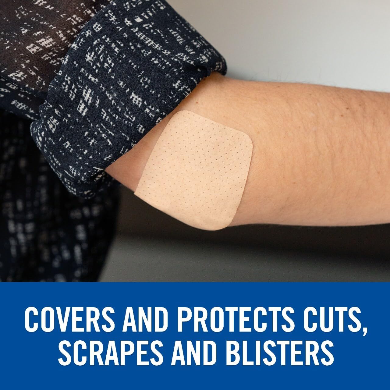 Nexcare Soft 'n Flex Knee & Elbow Bandages, Flexible Fabric, 2 in x 4 in, 8 Count (Pack of 24, 192 Total)