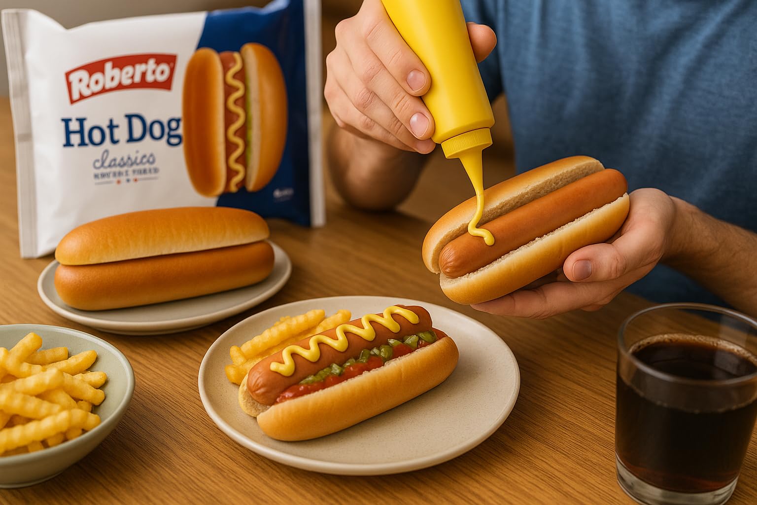 Hot Dog Classico Pane Morbido per Hot Dog, 4 Panini per Confezione, Ideale per Grigliate e Ricette Americane, Scorta da 8 Confezioni"