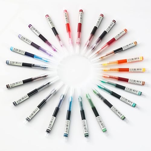 Miniatura 8 de USUAL Bolígrafos de gel de colores de punta fina suave para tomar notas, diarios, bolígrafos de punta fina de 0.020in, bolígrafos de colores vivos