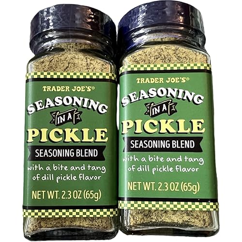 Trader Joe's Seasoning in a Pickle, sabor a pepinillo de eneldo (paquete de 2)
