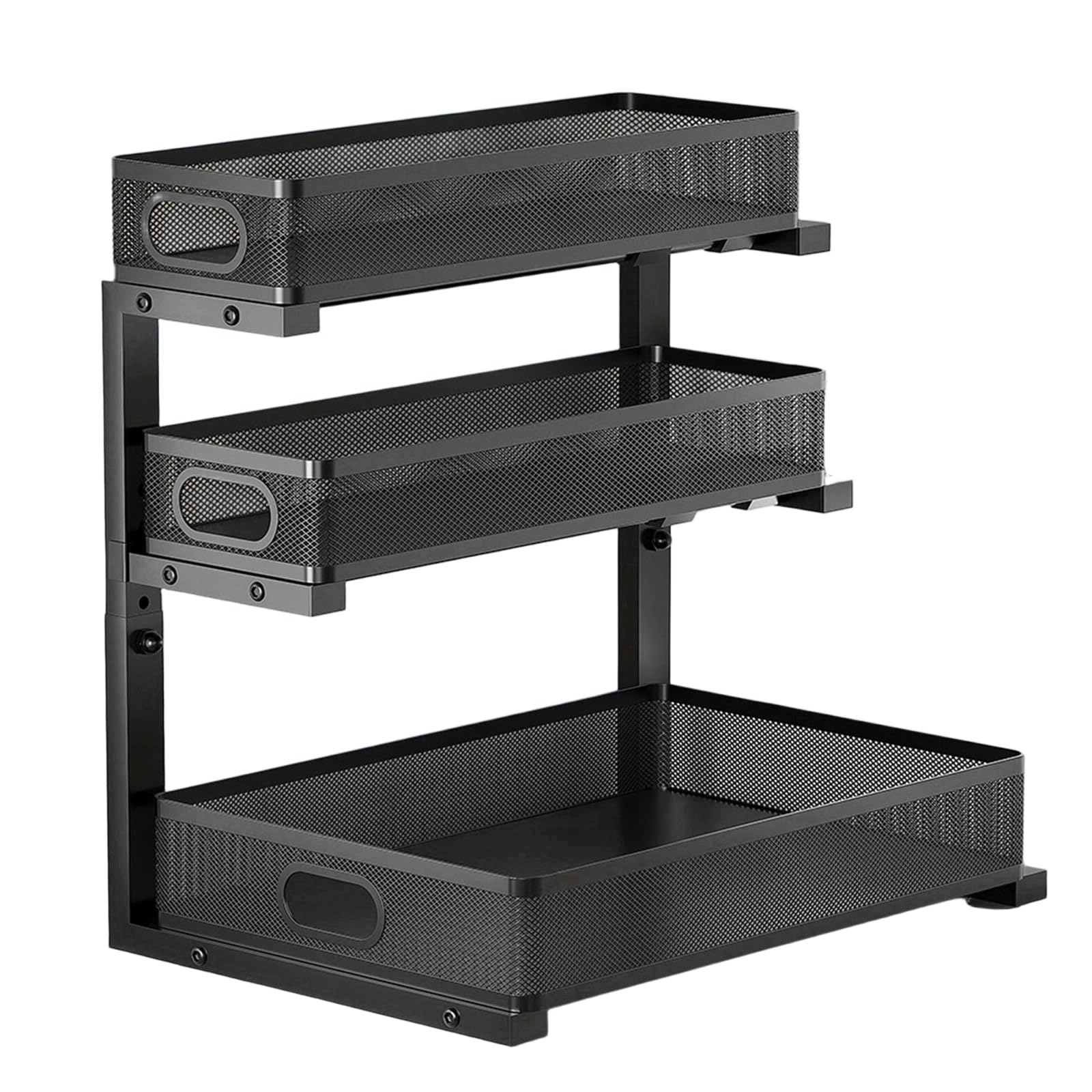 Sbshiouu Extra Large Shelf Unit for Kitchen Bathroom Storage Space with Slide Out Design and Sturdy Space Saving Shelf