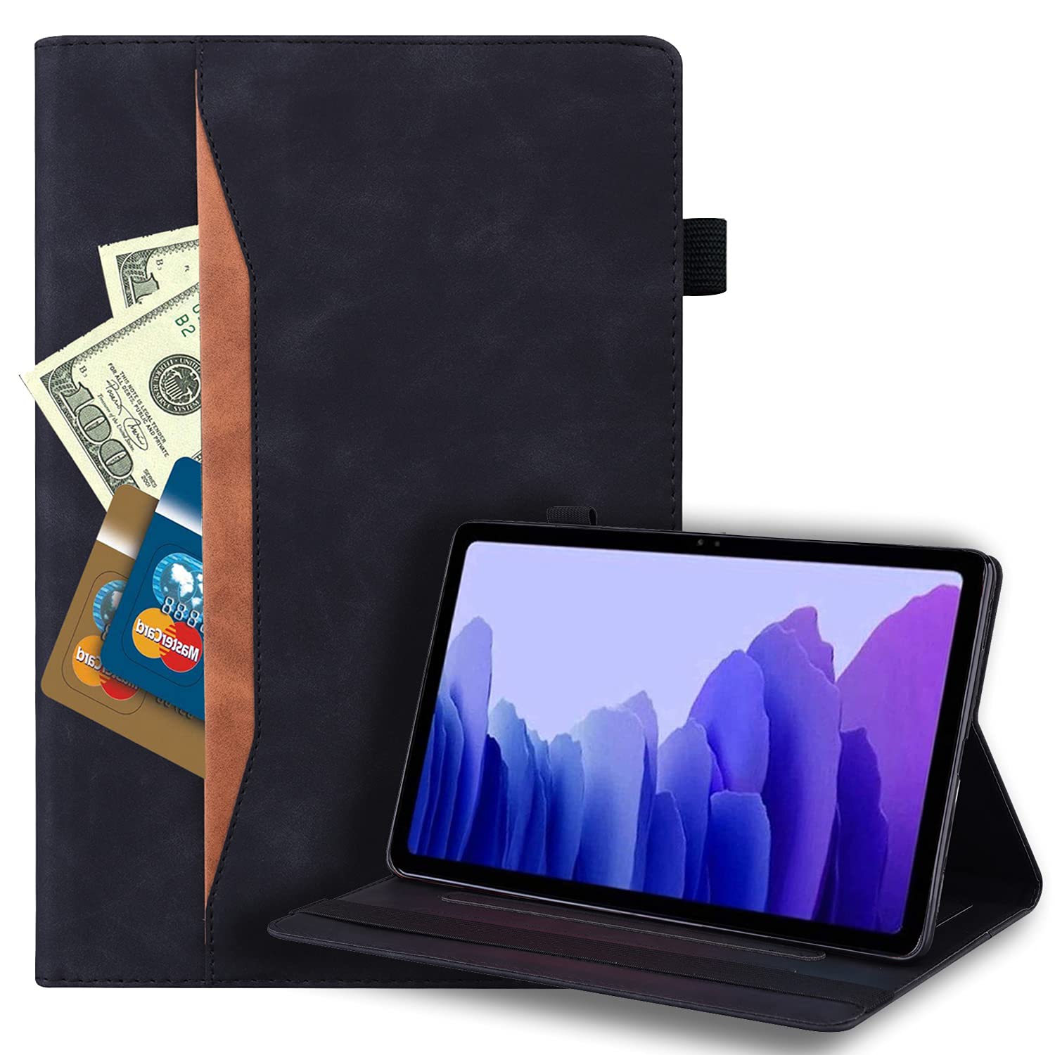 Linbol Case for iPad 9.7'' 2018/2017 (iPad 5th/6th Generation) PU Leather Folio Stand Case Smart Cover with Multi-Angle Viewing Auto Sleep/Wake, Also