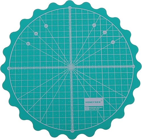 EXCEART Alfombrilla giratoria de tela pequeña, 1 alfombrilla de corte de diámetro, alfombrilla de corte giratoria de tela, manualidades, proyectos