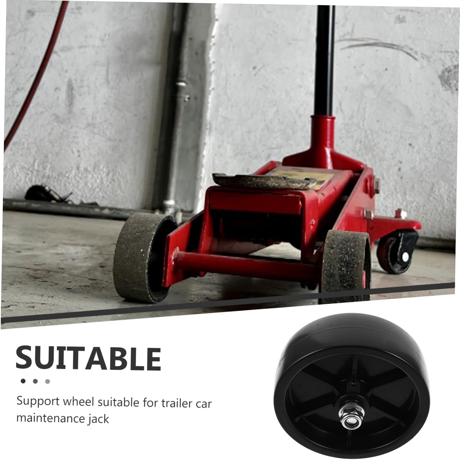 MAGICLULU Replaceable Trailer Jack Wheel Rv Wheel Fixation Trailer Jack Caster Heavy Duty Support