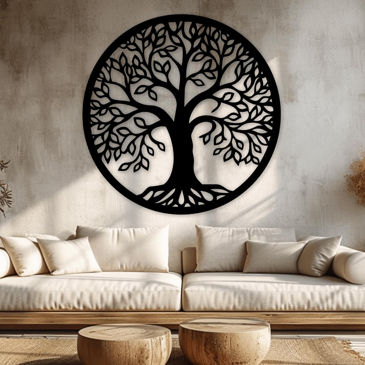Arbre de vie en métal art mural moderne pour sublimer votre terrasse de jardin