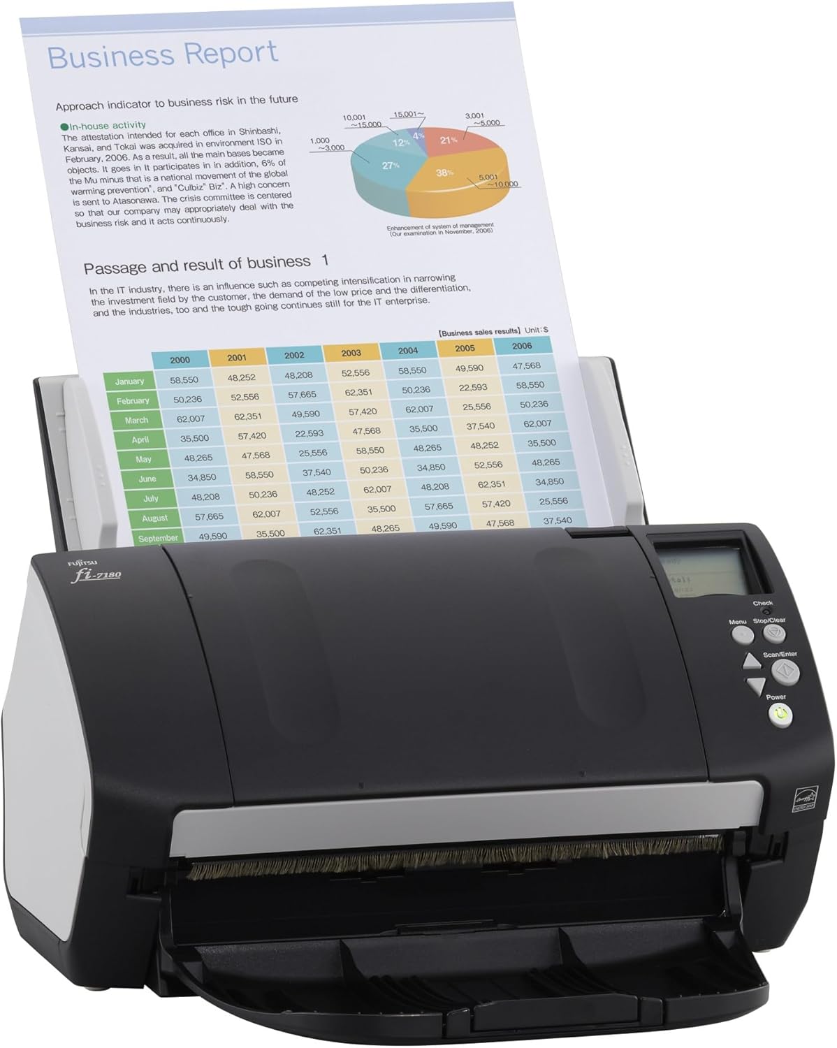 Fujitsu fi-7180 Color Duplex Document Scanner - Departmental Series (Renewed)