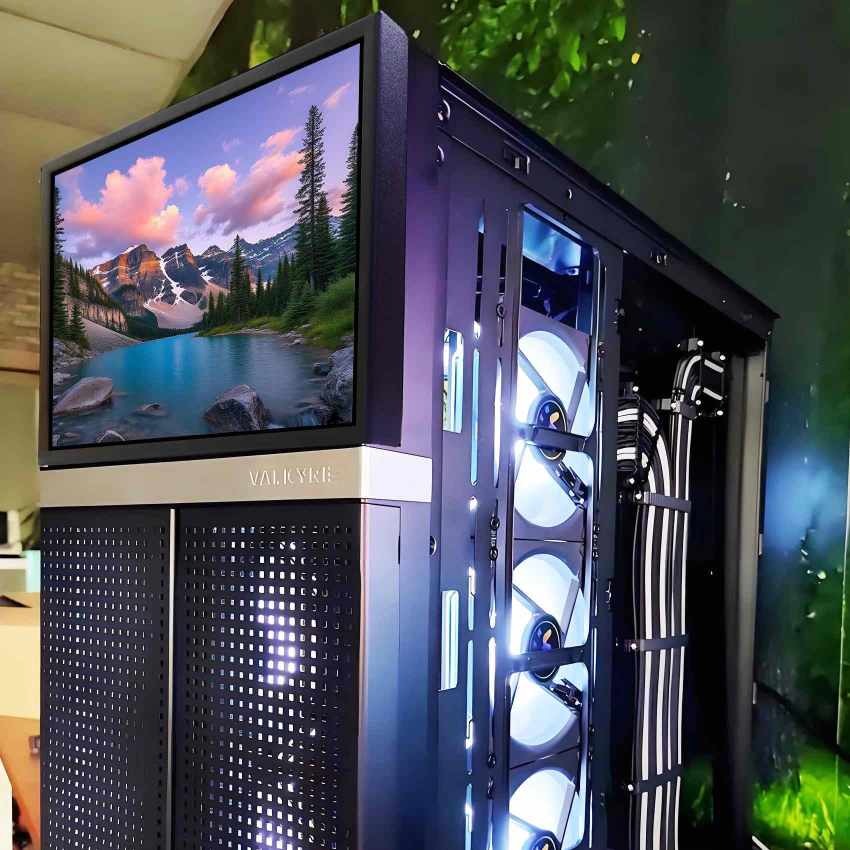 VSDISPLAY Monitor LCD IPS nero da 7 pollici 1280x800 350 nits | luminosità regolabile,metallo fori di montaggio da 75 mm