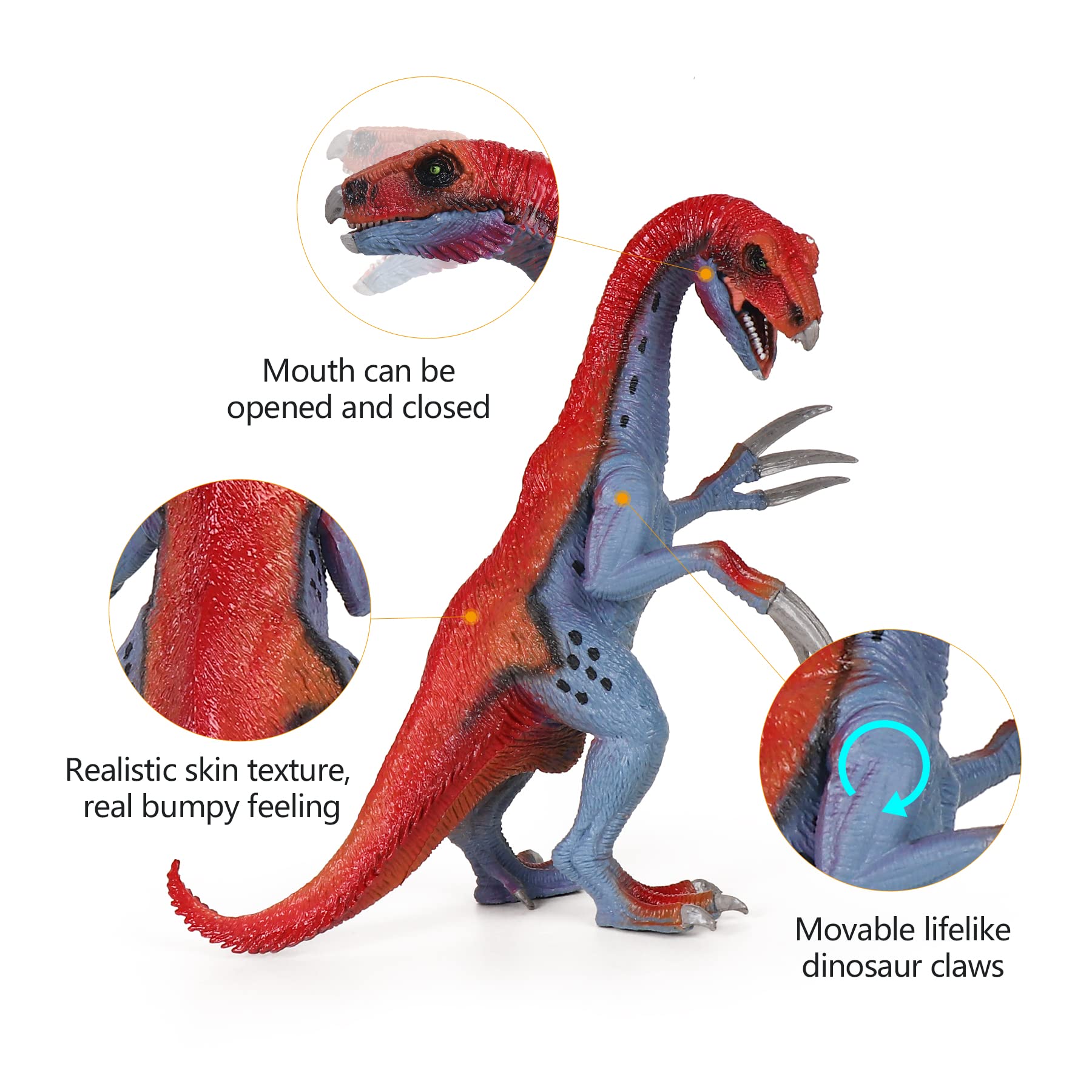 SoftSense Therizinosaurus Dinosaur Toys for Kids, Dinosaur Figures