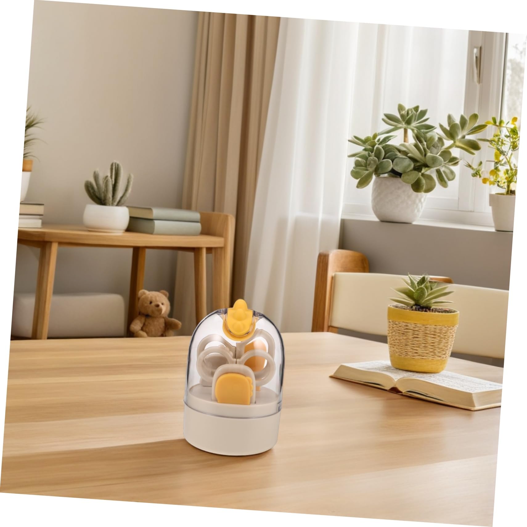 TOYANDONA Cortaúñas Mango Ergonómico Tijeras y Pinzas para Recién Nacidos y Cuidado de Uñas Kit de Aseo para Bebés Pequeños