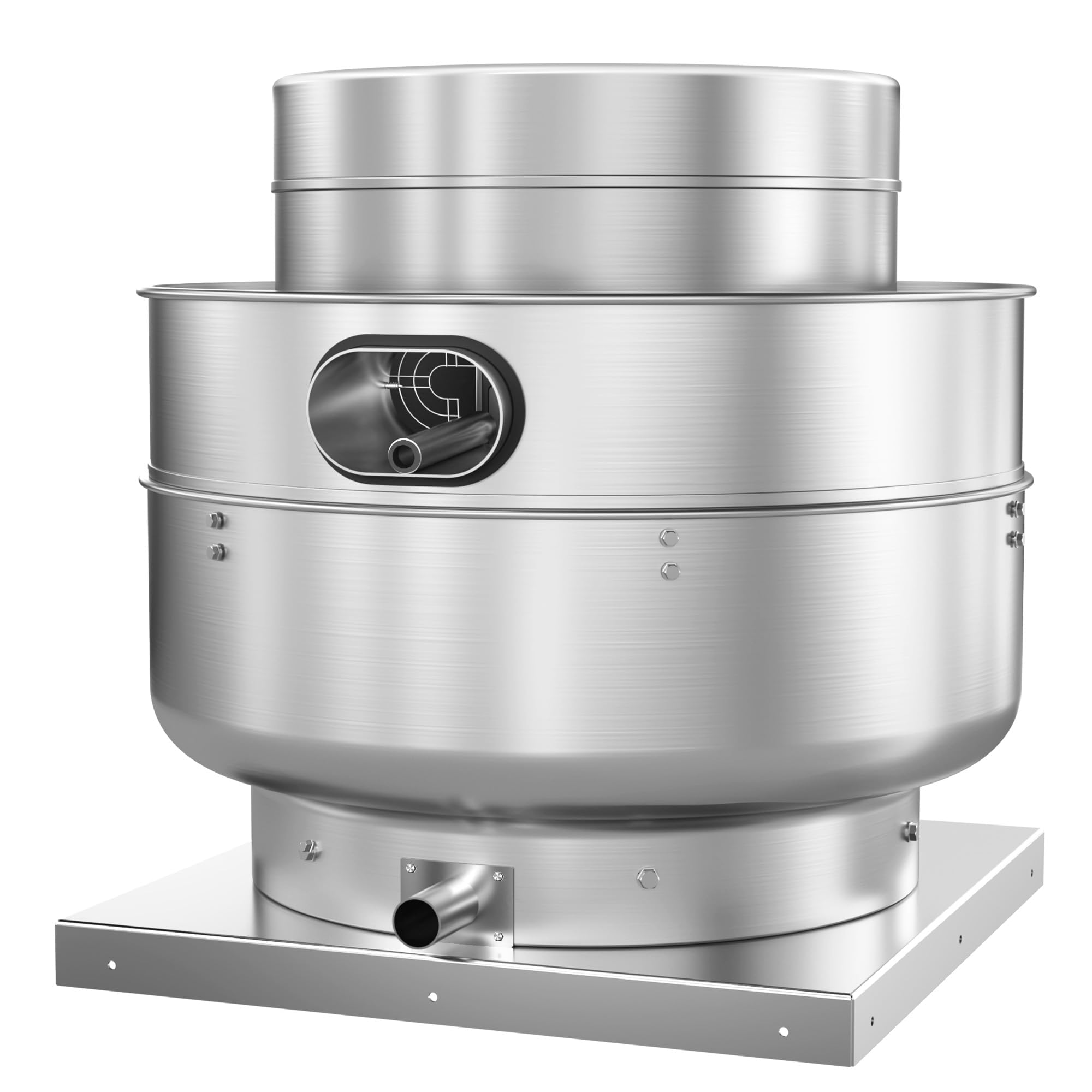 Roof Ventilator Restaurant Hood Grease Rated Exhaust Fan Direct Drive Centrifugal Upblast Exhaust Fan 1.5HP 5000 CFM 110 Volt Single Phase Motor