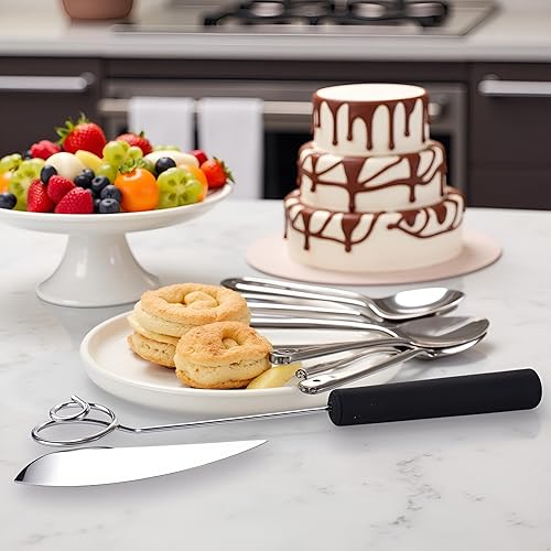 Miniatura 5 de Juego de herramientas de inmersión de chocolate con caramelo negro, tenedor de inmersión de chocolate, suministros para hornear, fondue de acero