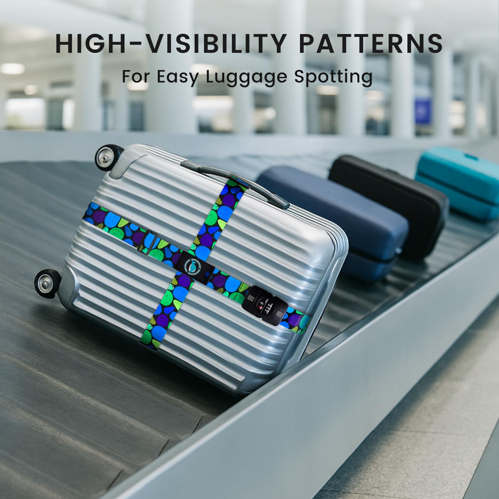 Samsonite Cinghia per bagagli combinazione + TSA