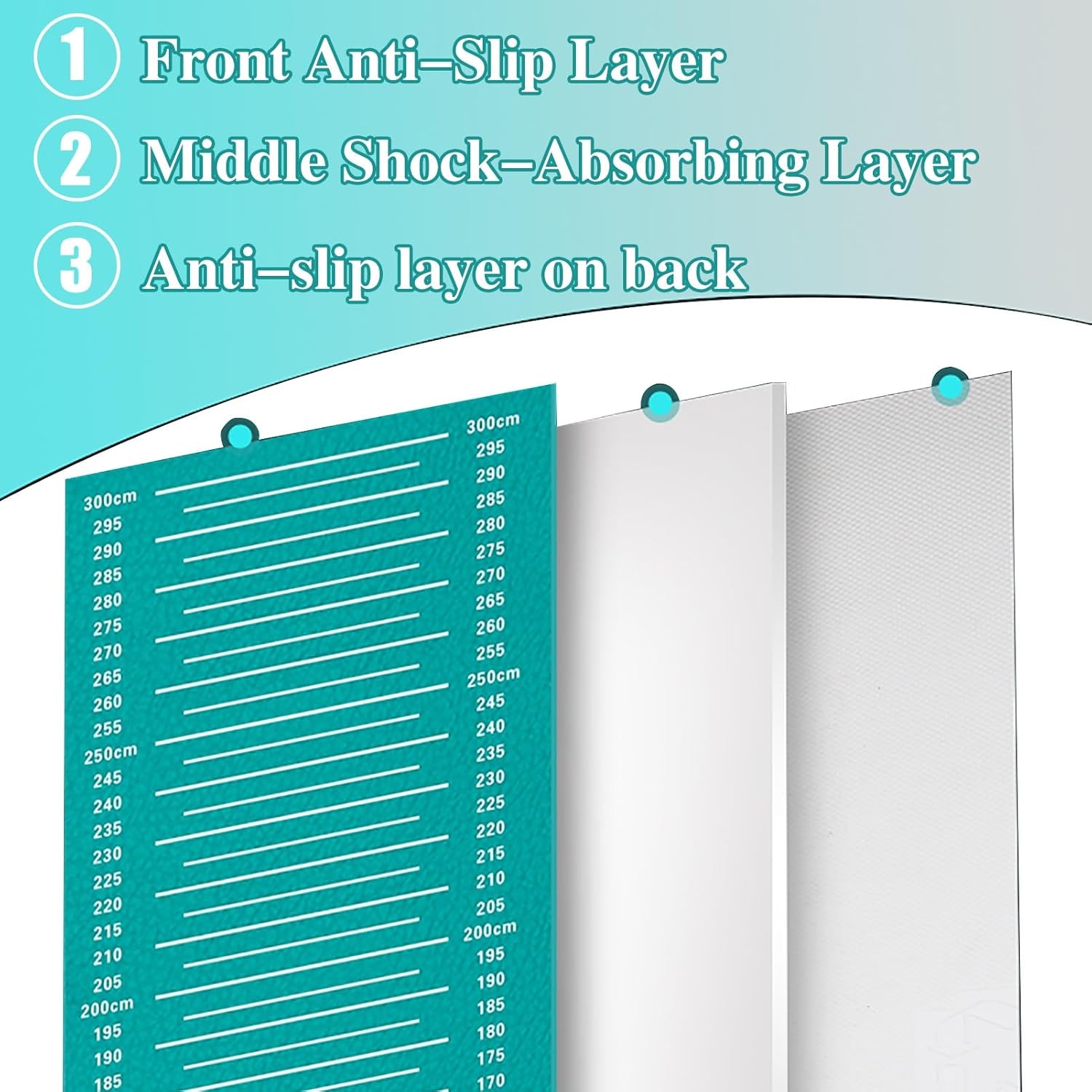 Home Workout Exercise Mats, for Child Long Jump Exercise Fitness, Outdoor Indoor Distance Jump Tool