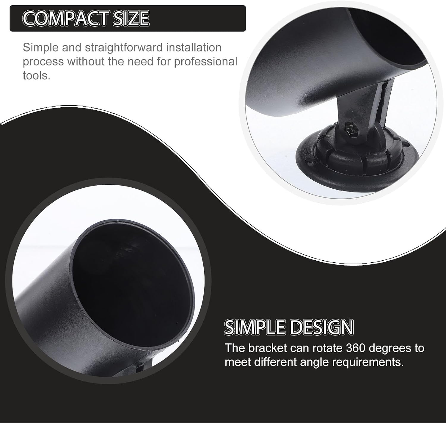 Universal Holder Bracket 60mm for Car Mount Speedometer Instrument with 360 Degrees Rotation, Sturdy Abs and Rubber Material, Versatile Design Panel for Cup Mount and Car Gauge