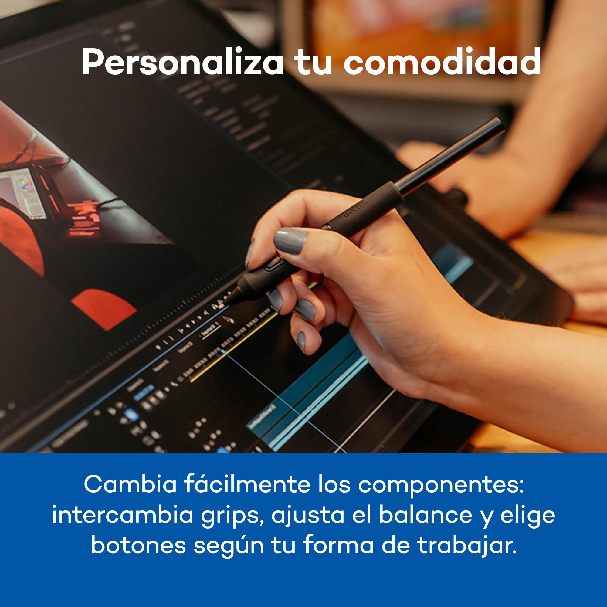 Wacom Pro Pen 3 Customization Kit – Kit de lápiz Stylus – Empuñaduras, Insertos de Botones Laterales y Peso de Equilibrio para Pro Pen 3