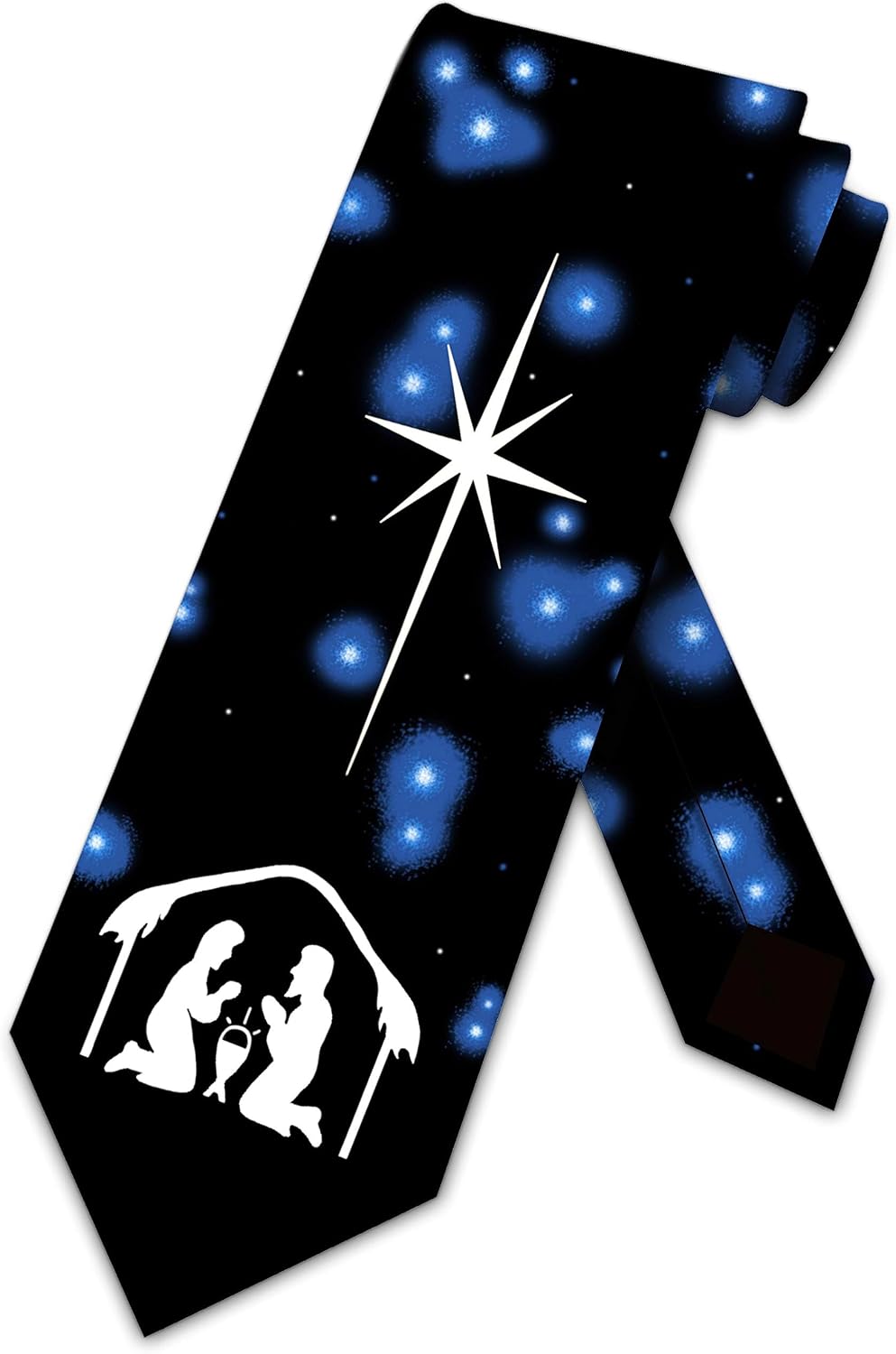 Three Rooker Nativity Ties Mens Religious Christmas Tie Holiday Neckties