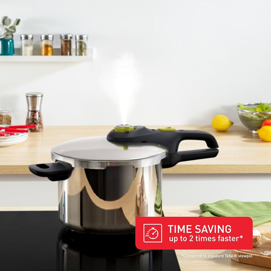 新品・未開封 T-fal Secure neo 圧力鍋 6L 新品未使用] T-fal 圧力鍋 6L セキュアネオコンパクトIHガス対応