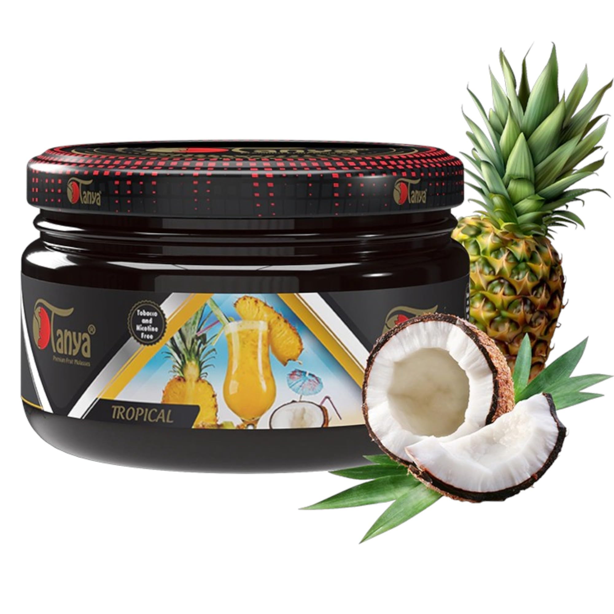 Tanya Herbal 100 Nicotine And Tobacco Free Shisha Hookah Flavors 250G Bag Tropical
