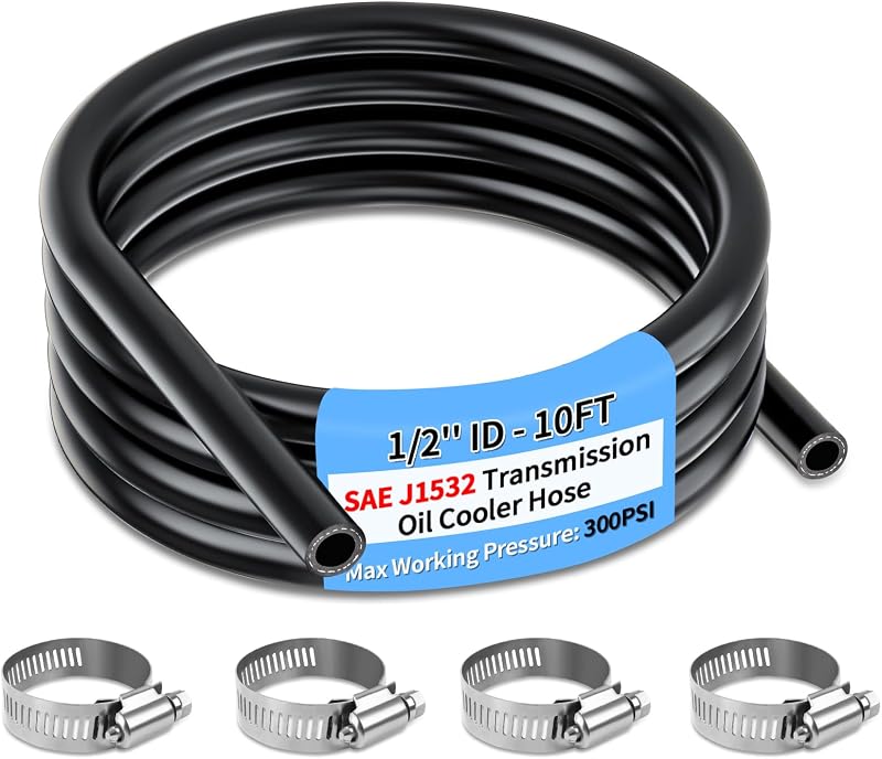 Mangueira de resfriador de óleo da transmissão Boltigen 1/2" x 3,05 m SAE J1532 – 1 unidade