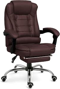 SUKIDA Sedia da Gaming e da Computer, Sedia Ergonomica per Gaming con Poggiapiedi, Sedia da Ufficio Ergonomica per Computer con Supporto Lombare BlackGrey