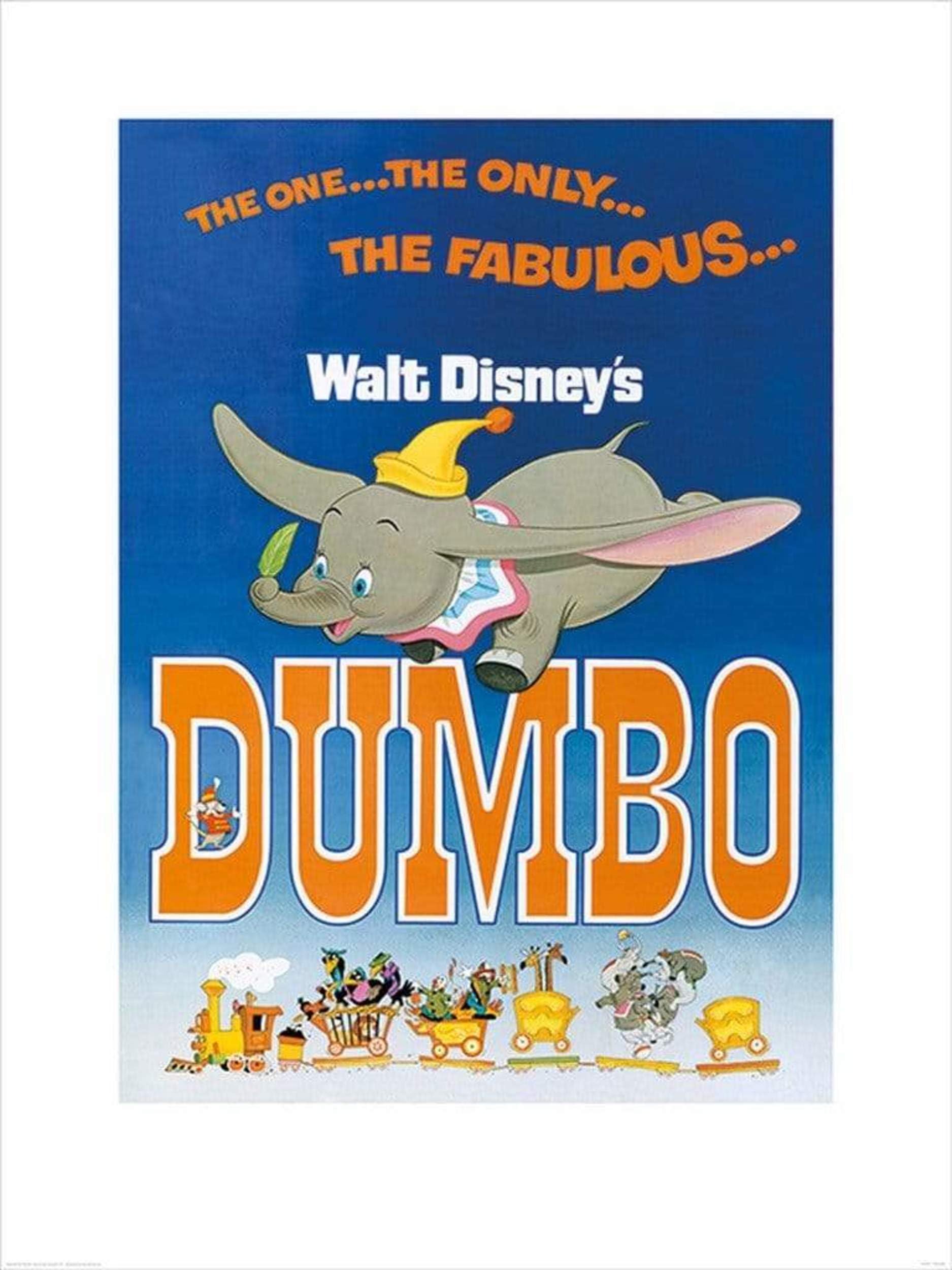 Disney Dumbo toile imprimée 60x80 cm idéale pour la chambre d'enfant