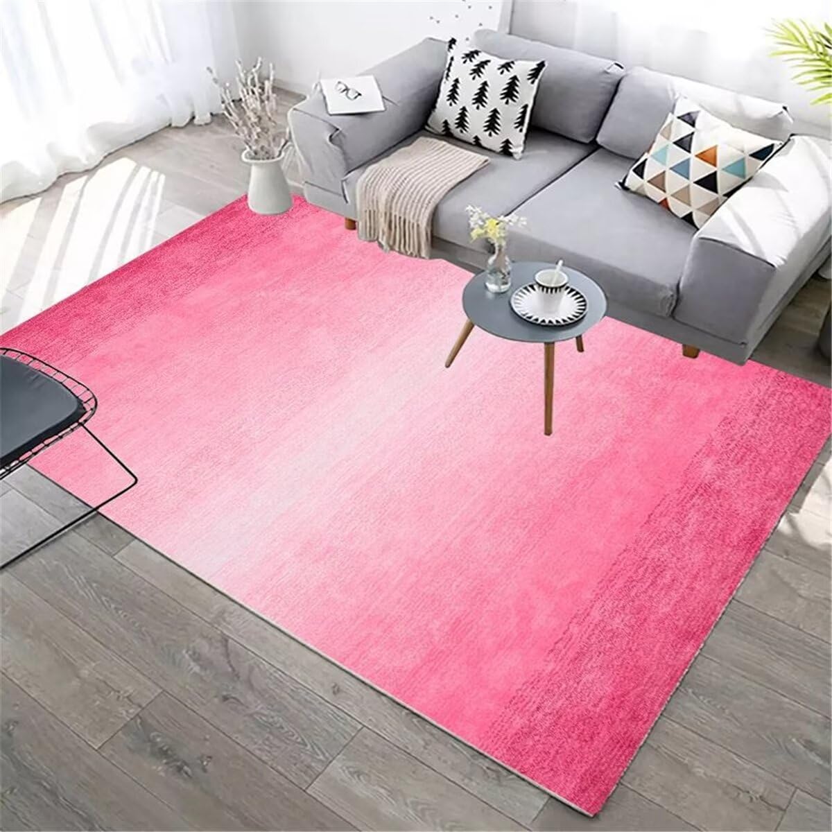 Tapis de sol pour bébé lavable et tapis rose résistant à l'usure 90X150
