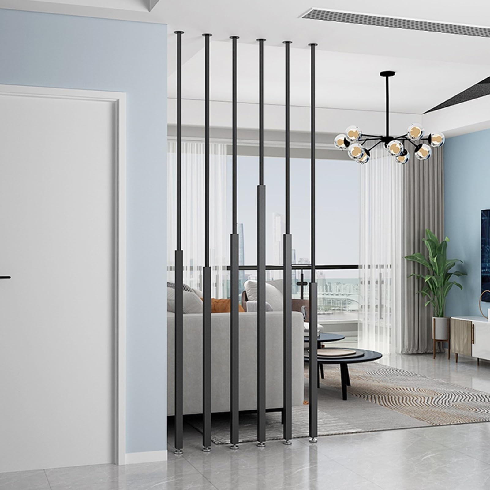 Panneaux de séparation de chambre en métal pour cloison de hall et séparateur sur pied