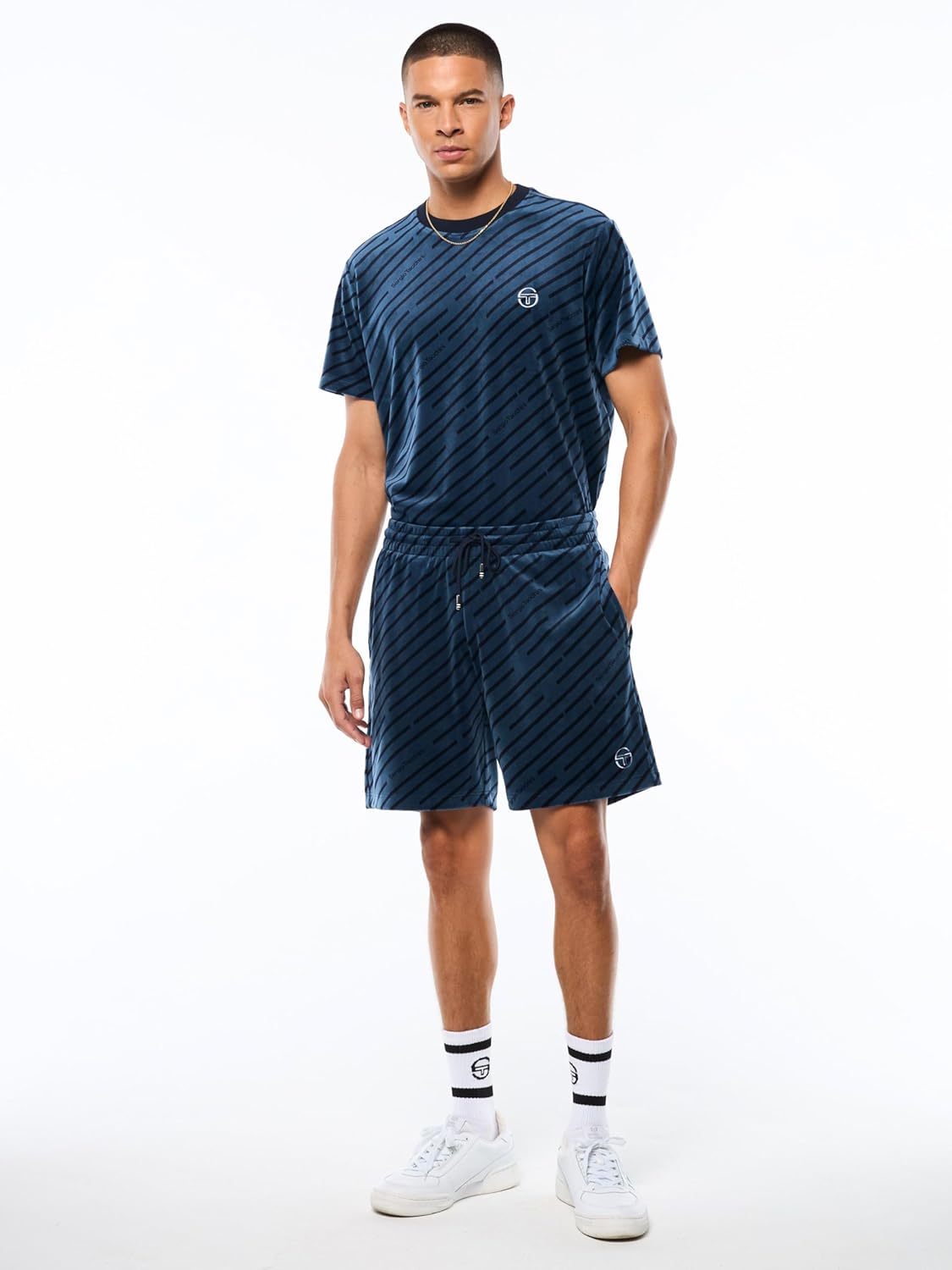 Sergio Tacchini Obliquo Velour Short