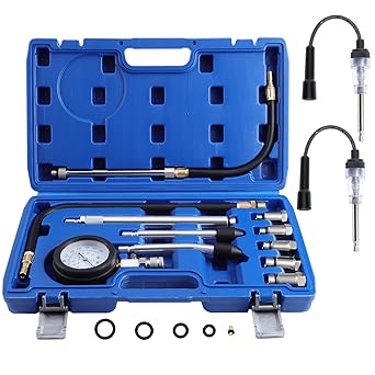 Kompressionsprüfer 0-7 Bar / 0-100 Psi - Komplettset Für Motor Diagnose
