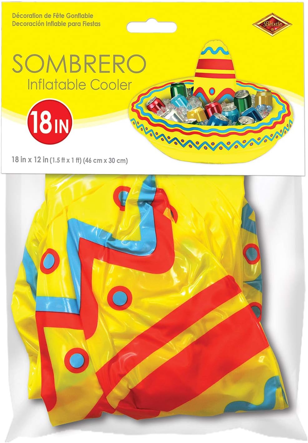 Inflatable Mexican Sombrero Cooler 