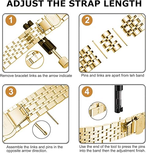 Miniatura 6 de Correas de repuesto para Apple Watch Ultra 2Ultra de 1.929 in, iWatch Series 987654321, pulsera de acero inoxidable para iPhone Watch de 2 tonos