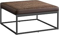 Vista 11 de SONGMICS HOME LUIZ Collection - Reposapiés otomano, otomano rectangular, taburete para silla de tocador, reposapiés, parte superior reversible, mesa
