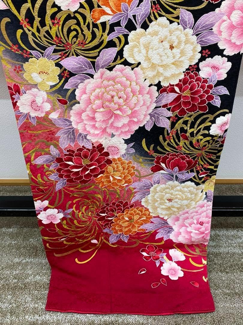 振袖 豪華 金彩 牡丹 身丈 168cm 撥水加工済 振袖 豪華 京友禅 振袖 豪華 金彩 牡丹 身丈 168cm 撥水加工済 振袖 豪華 京友禅