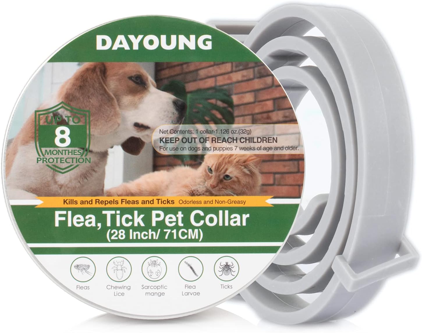 flea collars safe around babies