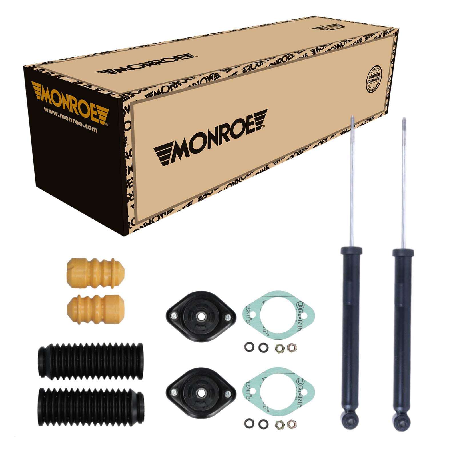 2x SACHS STOßDÄMPFER + DOMLAGER + PROTECTION HINTEN BMW E81 E82 E88 E90
