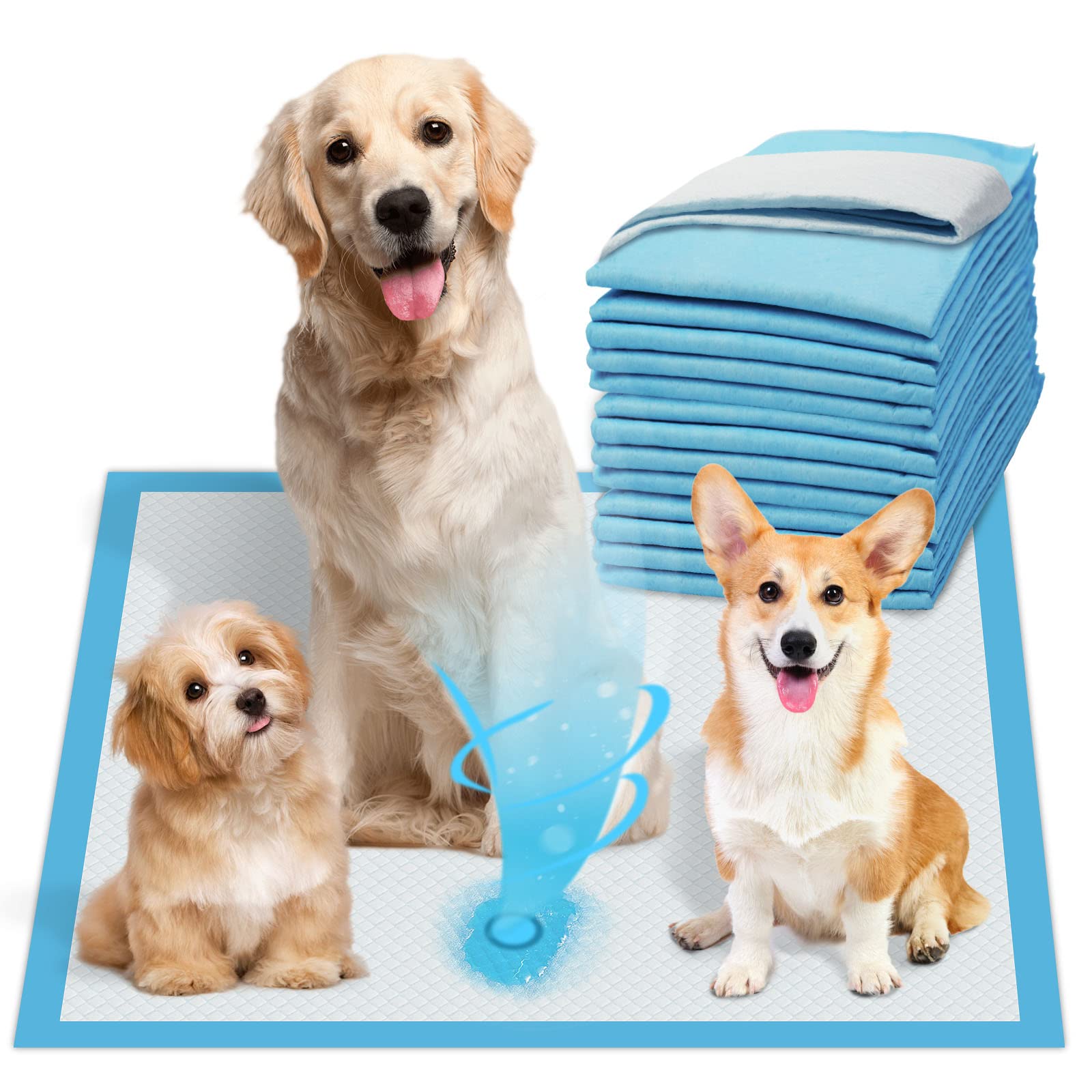 Puppy Pee Pads 100 Count Dog Pee Training Pads 22"x22" Disposable Pet