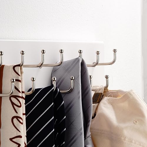 Miniatura 4 de Treehouse - Estante organizador de cinturón, con capacidad para más de 28 cinturones grandes, soporte de almacenamiento de metal resistente y madera