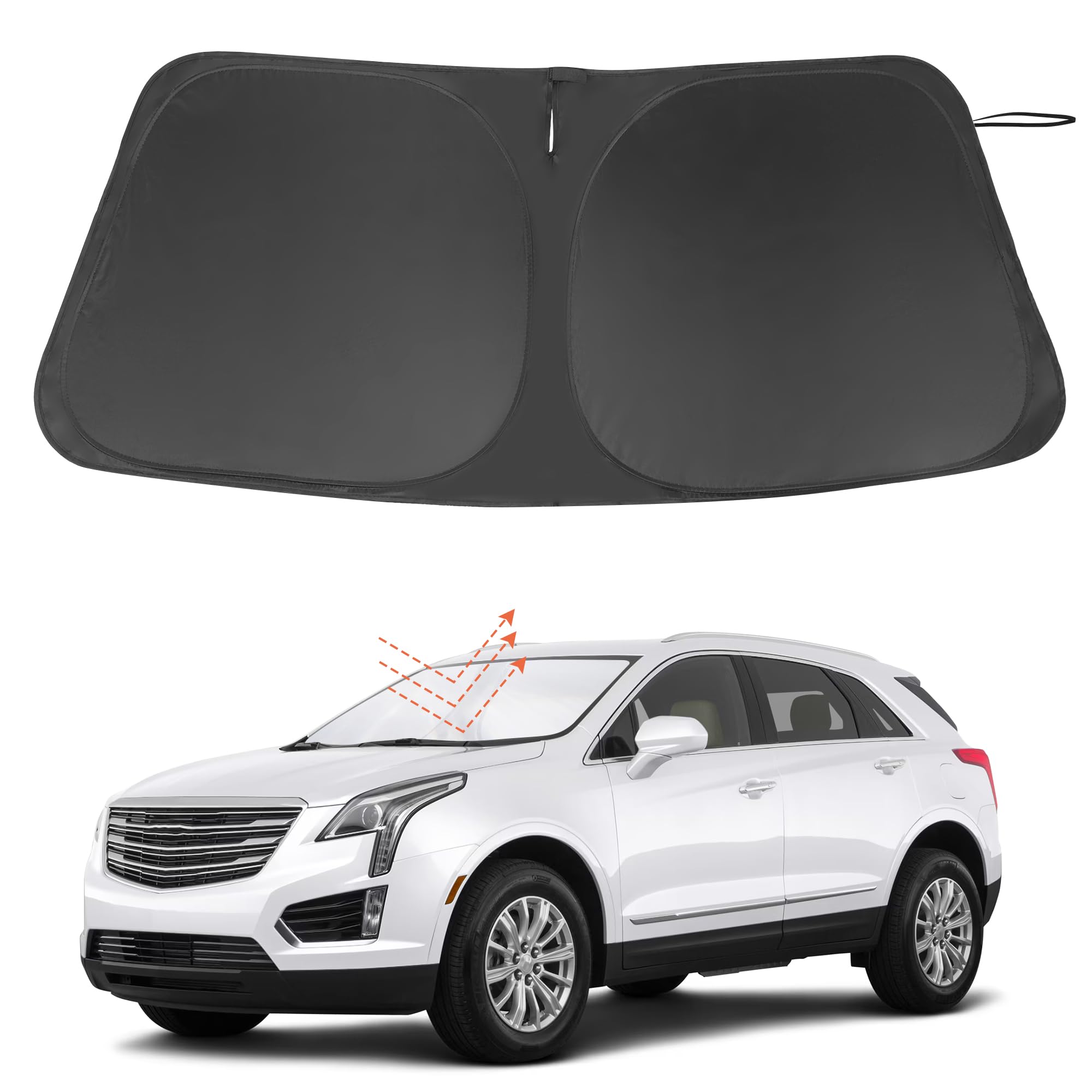 Windshield Sun Shade for 2017-2026 Cadillac XT5 Accessories