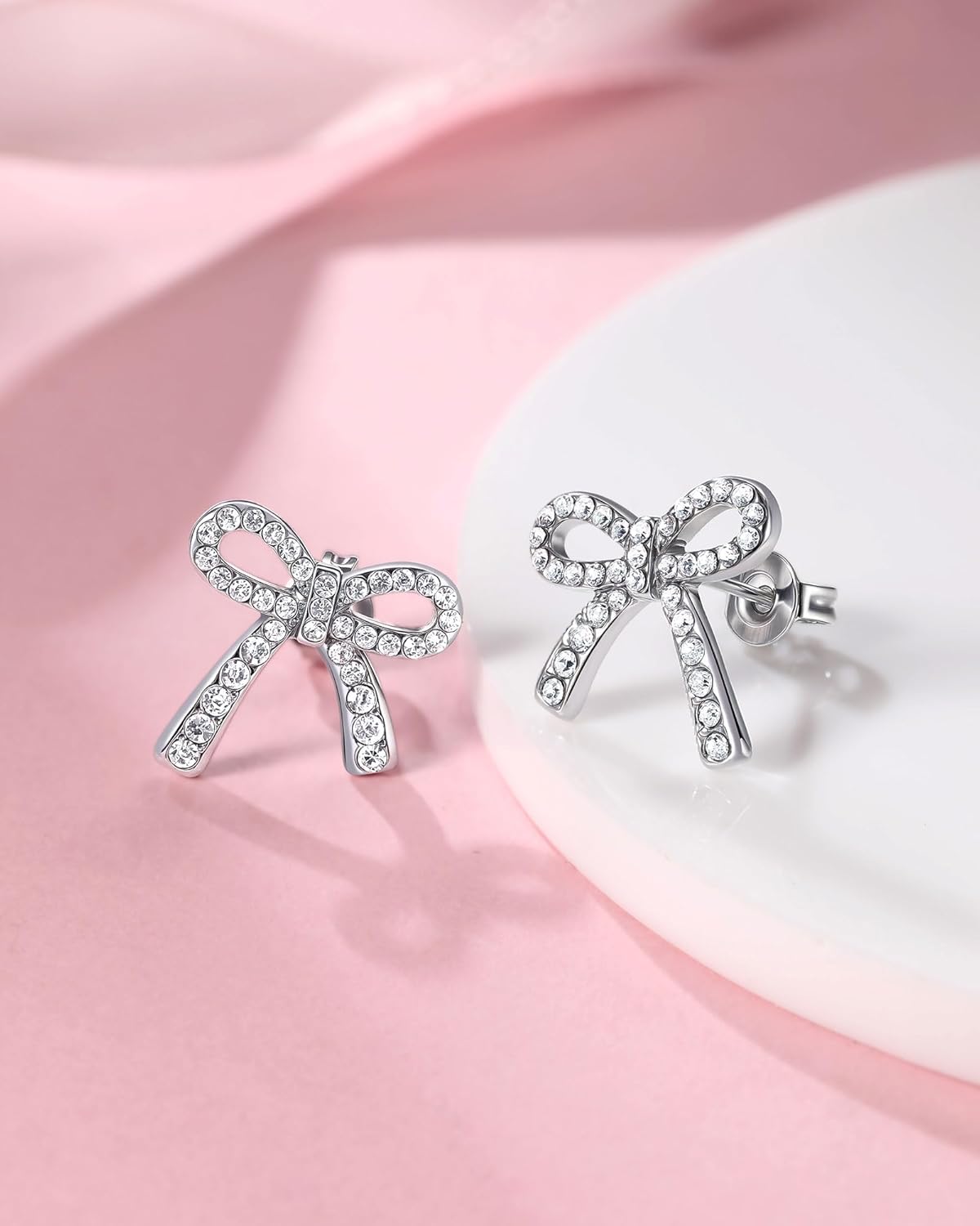 "You are Enough, Kind, Brave, Loved" - Bow Earrings for Teen Girls Birthday Christmas Valentines Day Gifts - Image 5