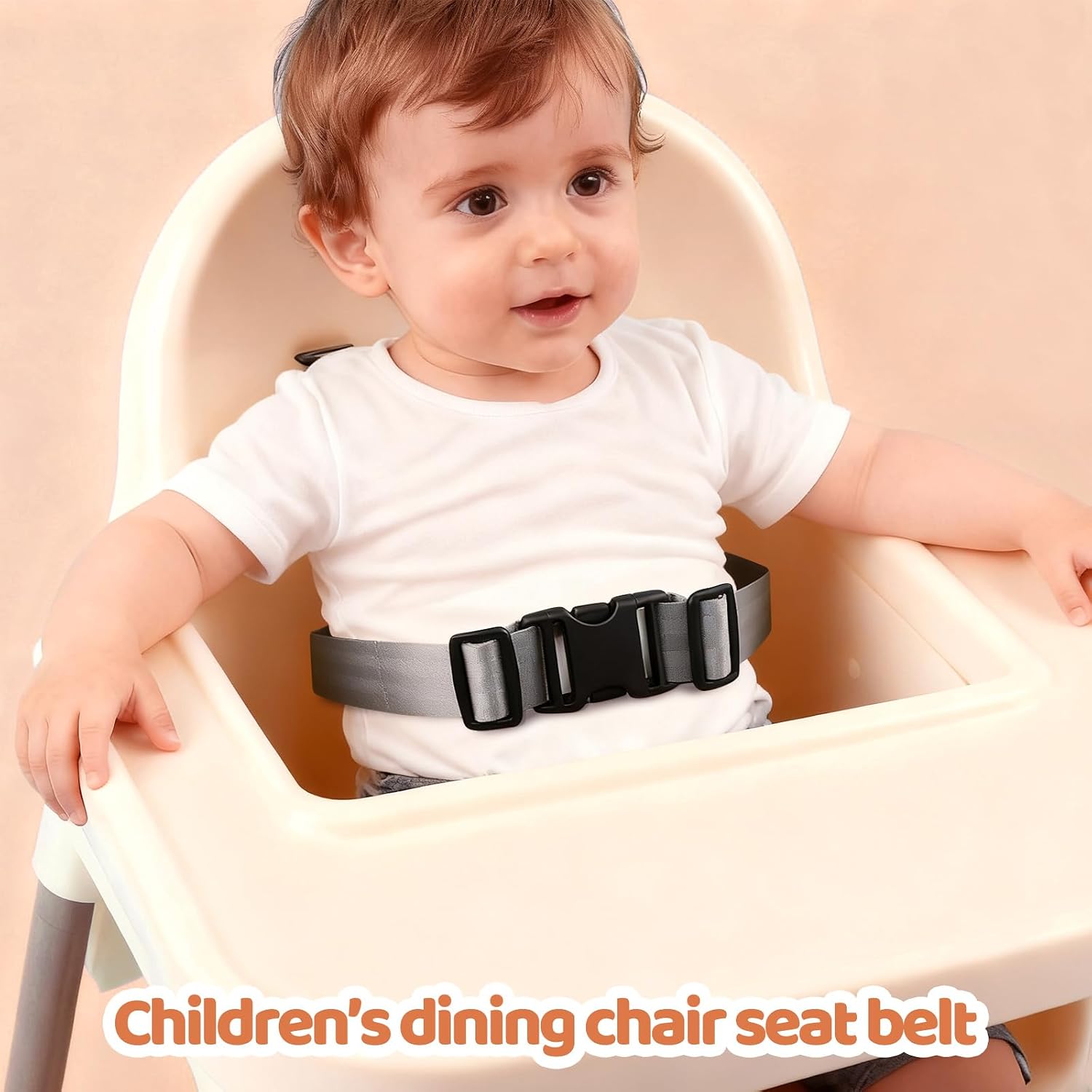 Child High Chair Straps, Adjustable Kid Safety Belt, Baby Two-Point Safety Harness for Children's Chairs, Strollers, and High Chairs
