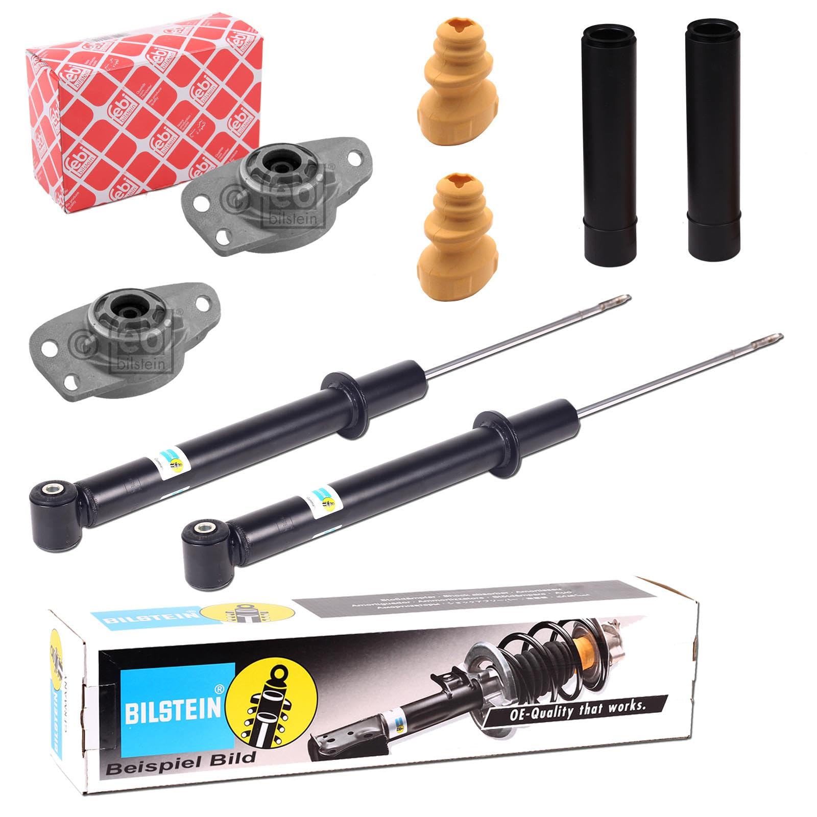 2x Bilstein B4 Stossdämpfer + Febi Domlager hinten