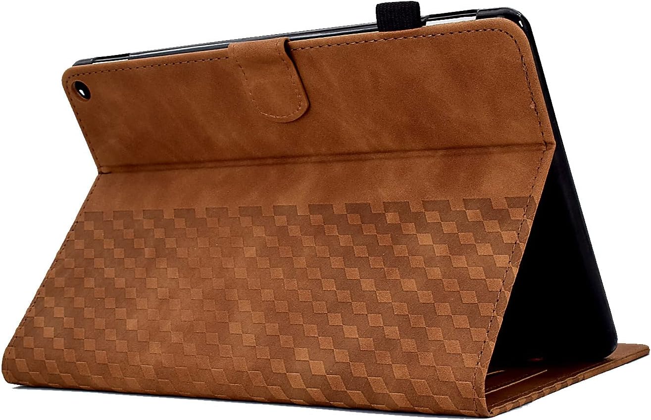 Premium Leather Case For Kindle Fire HD8 8 Inch 2020 Tablet, Smart Magnetic Flip Fold Stand Cover Case Cover with Auto Wake Sleep(Kahverengi) image 5