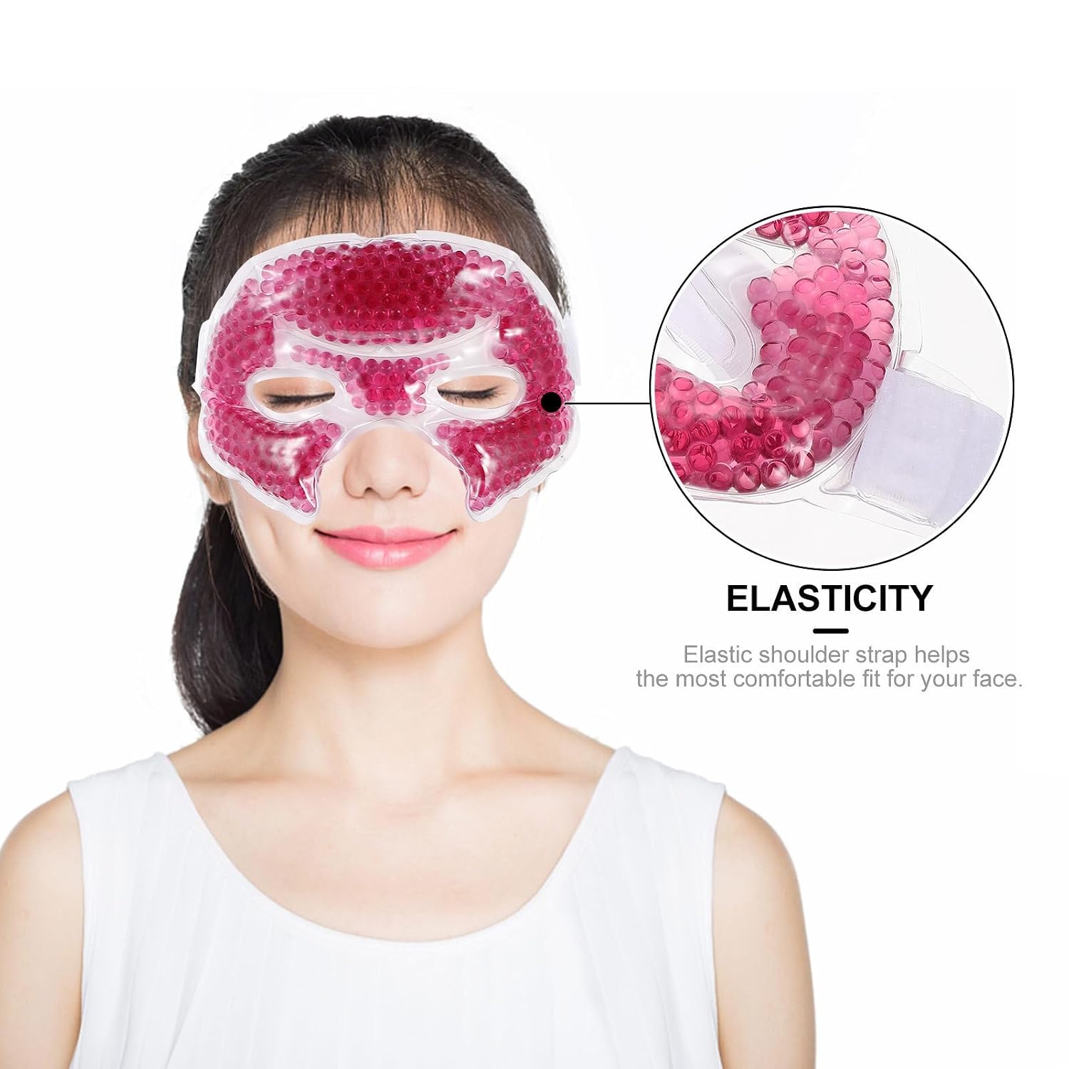 Reusable Gel Ice Eye Mask for Soothing Relief and Relaxing